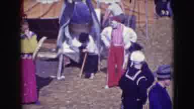 Ringling Brothers Sarasota Florida (1948): Circus Actors Gathered And Dressed Up
