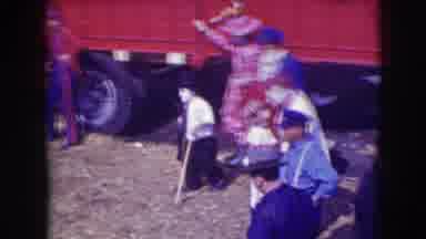 Ringling Brothers Sarasota Florida (1948): Circus Performers In Costumes Milling