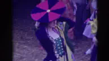 Ringling Brothers Sarasota Florida (1948): A Beautiful Woman Is Wearing A Big Hat