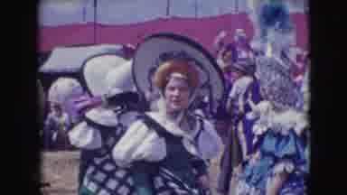Ringling Brothers Sarasota Florida (1948): A Large Group Of People In Some Kind Of