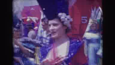 Ringling Brothers Sarasota Florida (1948): People Dressed In Patriotic Costumes At