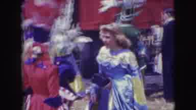 Ringling Brothers Sarasota Florida (1948): A Bunch Of People Dressed Up