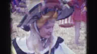 Ringling Brothers Sarasota Florida (1948): People Wearing Costumes And A Young