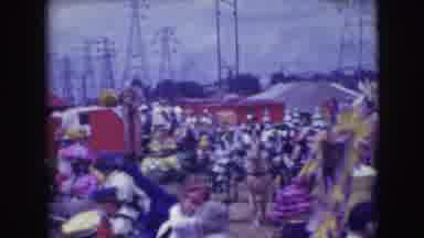 Ringling Brothers Sarasota Florida (1948): Costumed Fair Performers Preparing For
