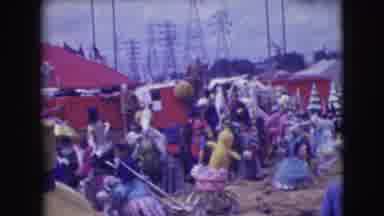 Ringling Brothers Sarasota Florida (1948): Festival People Wearing Costumes