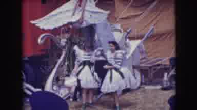 Ringling Brothers Sarasota Florida (1948): Christmas Parade With A Horse-Drawn