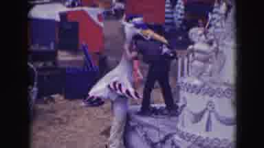 Ringling Brothers Sarasota Florida (1948): A Mascot Playing Games With A Spectator