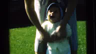 Chatham New Jersey (1951): A Toddler And Mother Learning To Walk