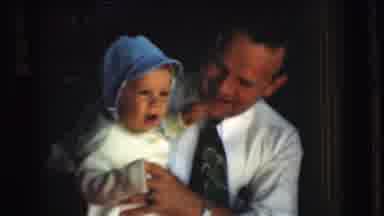 Chatham New Jersey (1951): A Man Petting And Playing With A Distracted But Happy
