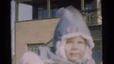 Chatham New Jersey (1951): Mommy Baby Cold Blustery Playful Winter Weather Love