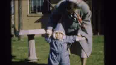 Chatham New Jersey (1951): Learning To Walk In A Snowsuit