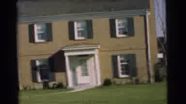 Chatham New Jersey (1951): A Man And Son Playing Together Near Their House