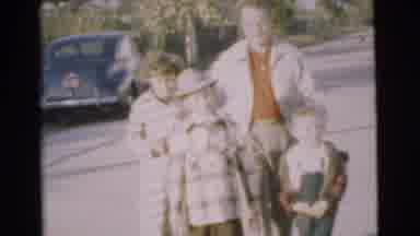 Chatham New Jersey (1951): A Father Having Good Time With His Two Sons And One