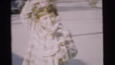 Chatham New Jersey (1951): Little Girl Smiling Holding A Doll Boy Running In