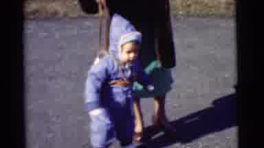 Chatham New Jersey (1951): Baby Takes First Footsteps