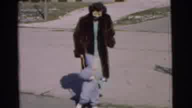 Chatham New Jersey (1951): The Mother Is Taking Her Baby For A Walk On The Street