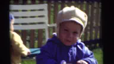 Chatham New Jersey (1951): Children Playing Outside On A Clear Spring Day In A