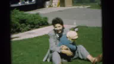 Chatham New Jersey (1951): The Mother Is Playing Our Little Child Very Happily