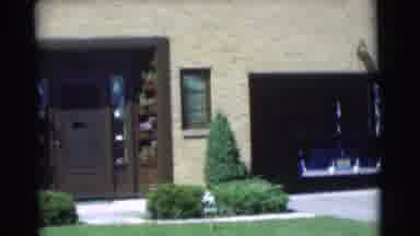 Chatham New Jersey (1951): A Family Home As Someone Backs The Car Out Of The