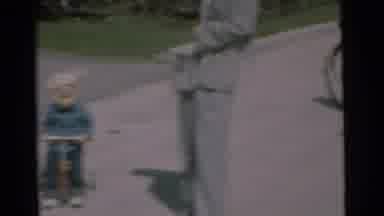 Chatham New Jersey (1951): The Little Child Is Doing To Try To Take The Cycle And