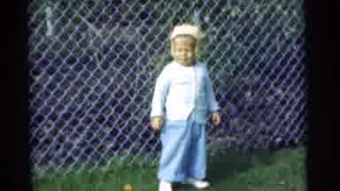 Chatham New Jersey (1951): Young Child Gets Prepared For Her First Appearance On A