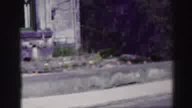 Edinbourgh Scotland (1952): Object In Window Of White Weatherbeaten House On A