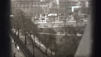 Edinbourgh Scotland (1952): Black And White Video Taken From Up High Of A City