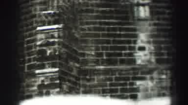 EDINBOURGH SCOTLAND-1952: Videoing A Side Building Wall