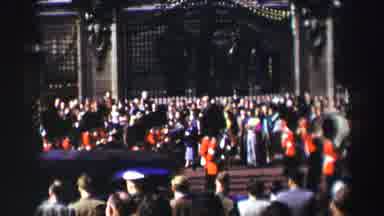 Edinbourgh Scotland (1952): Vintage Video Clip Of An Outdoor Parade With A