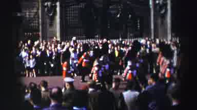 EDINBOURGH SCOTLAND-1952: Queens Guard On Parade