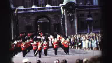 Edinbourgh Scotland (1952): British Royal Band Image In Parade In Honor Of The