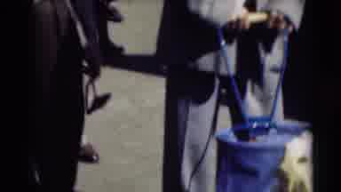 Pennington New Jersey (1954): A Father Takes His Toddler Child From His Pram So