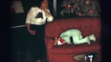 Pennington New Jersey (1954): A Woman Smiling And Watching Her Kid Playing On The