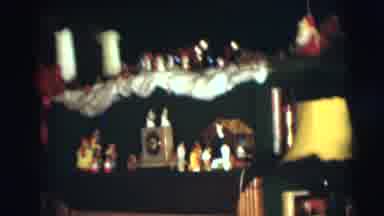 Pennington New Jersey (1954): Inside A Home With Green Shelving With Lots Of