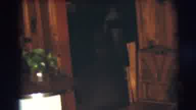 Pennington New Jersey (1954): Toddler Runs Off Into The Dark Room As Mother Sits