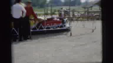 Pennington New Jersey (1955): Baby Sits In The Back Of Play Fire Truck As Others