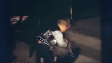 Pennington New Jersey (1955): A Little Boy Dressed Up Like A Cowboy Bends Over To
