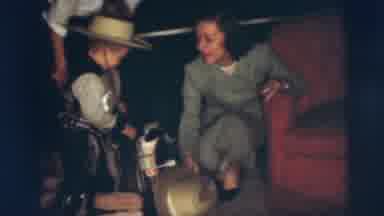 Pennington New Jersey (1955): Child Adult Cowboy Horse Chaps House Women Piano