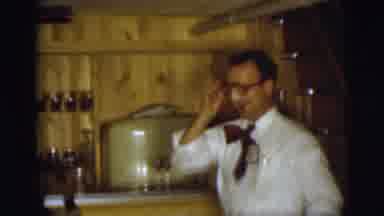 Pennington New Jersey (1955): Young Family Playing With Cowboy Hats Dad Mom And