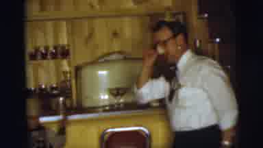 Pennington New Jersey (1955): A Costume Party Between A Mom And A Dad And Their