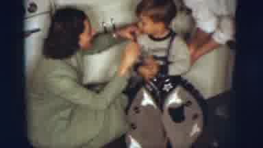 Pennington New Jersey (1955): The Little Child Is Doing Something To Wearing Dress