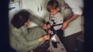 Pennington New Jersey (1955): Two Woman Dressing Young Boy In Cowboy Outfit