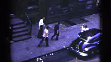 New York City (1956): A Group Of Friends Hanging Out And Walking In A City Street