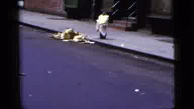 New York City (1956): Several Adult Men Playing A Game Of Baseball In The Middle