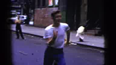 New York City (1956): The Person Is Running Very Fastly In The Outside Of The