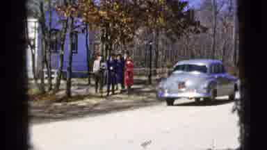 New York City (1956): Young Teens Walking Back To Their Car While One Teen Almost