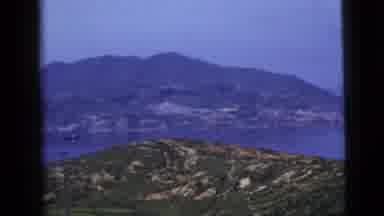 New York City (1958): A Large Water Area Between The Mountains And Boats Sailing