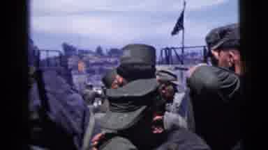 New York City (1958): Soldiers In Uniform Are Getting Ready To Board A Ship