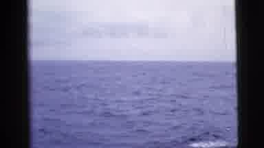 New York City (1958): Calm Ocean From A Moving Ship On A Cloudy Day