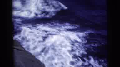 New York City (1958): Man On A Boat Traveling Through Rough Waters